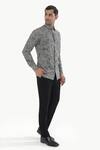 Kustomeyes_Black Cotton Muse Print Shirt _Online_at_Aza_Fashions