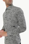 Shop_Kustomeyes_Black Cotton Muse Print Shirt _Online_at_Aza_Fashions