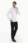 Buy_Kustomeyes_White Cotton Serene Shirt _Online_at_Aza_Fashions