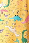 Shop_Anthrilo_Yellow Cotton Dinosaur Print T-shirt And Pyjama Set _Online_at_Aza_Fashions