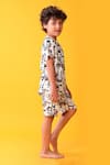 Buy_Anthrilo_White Cotton Designer Print T-shirt And Shorts Set _Online_at_Aza_Fashions