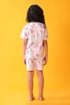 Shop_Anthrilo_Pink Cotton Unicorn Print T-shirt And Shorts Set _at_Aza_Fashions