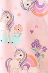 Anthrilo_Pink Cotton Unicorn Print T-shirt And Shorts Set _at_Aza_Fashions
