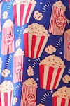 Anthrilo_Blue Cotton Popcorn Print T-shirt And Shorts Set _at_Aza_Fashions