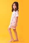 Buy_Anthrilo_Pink Cotton Designer T-shirt And Shorts Set _Online_at_Aza_Fashions