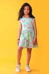 Buy_Anthrilo_Blue Ice Cream Print Designer Dress _at_Aza_Fashions