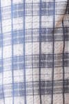 Anthrilo_Blue Cotton Checkered T-shirt And Shorts Set _at_Aza_Fashions