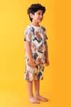 Buy_Anthrilo_Blue Cotton Designer T-shirt And Shorts Set _Online_at_Aza_Fashions