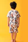 Shop_Anthrilo_Blue Cotton Designer T-shirt And Shorts Set _at_Aza_Fashions
