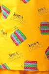 Shop_Anthrilo_Yellow Cotton Graphic T-shirt And Shorts Set _Online_at_Aza_Fashions