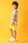 Buy_Anthrilo_White Designer Cotton Blend T-shirt And Shorts Set _Online_at_Aza_Fashions