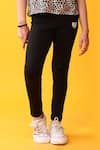 Anthrilo_Brown Leopard Print T-shirt And Black Leggings Set _Online_at_Aza_Fashions