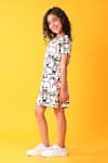 Buy_Anthrilo_White Cotton Panda Print Dress _Online_at_Aza_Fashions