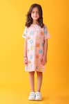 Buy_Anthrilo_Pink Designer Star Print Dress _at_Aza_Fashions
