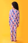 Shop_Anthrilo_Blue Cotton Popcorn Print T-shirt And Pyjama Set _at_Aza_Fashions