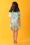 Shop_Anthrilo_Green Cotton Butterfly Print T-shirt And Shorts Set _at_Aza_Fashions