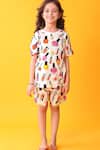 Buy_Anthrilo_White Cotton Designer Printed T-shirt And Shorts Set _Online_at_Aza_Fashions