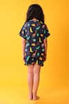 Shop_Anthrilo_Blue Cotton Dinosaur Print T-shirt And Shorts Set _at_Aza_Fashions