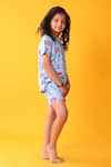 Buy_Anthrilo_Blue Cotton Printed T-shirt And Shorts Set _Online_at_Aza_Fashions