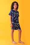 Buy_Anthrilo_Blue Cotton Designer T-shirt And Shorts Set _Online_at_Aza_Fashions