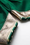 Buy_Byb Premium_Fuchsia Tissue, Taffeta Beads, Fuschia Embellished Top And Green Dhoti Pant Set _Online_at_Aza_Fashions