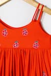Shop_Byb Premium_Orange Cotton Embroidery Dress _Online_at_Aza_Fashions
