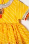 Buy_Byb Premium_Yellow Kota Doria Embroidery Embellished Peplum Top And Palazzo Set _Online