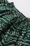 Shop_Byb Premium_Green Kota Doria Zari Dark Embellished Top And Skirt Set _Online