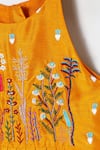 Buy_Byb Premium_Orange Silk Embroidery Top And Skirt Set _Online