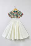 Buy_Byb Premium_Off White Chanderi Beads, Embroidery Hand Top And Skirt Set _at_Aza_Fashions
