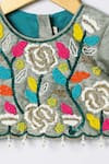 Shop_Byb Premium_Off White Chanderi Beads, Embroidery Hand Top And Skirt Set _Online_at_Aza_Fashions