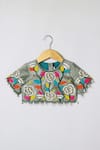 Buy_Byb Premium_Off White Chanderi Beads, Embroidery Hand Top And Skirt Set _Online