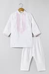 Buy_Byb Premium_White Chanderi Embroidery, Sequins Kurta Pyjama Set _at_Aza_Fashions