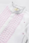Byb Premium_White Chanderi Embroidery, Sequins Kurta Pyjama Set _Online