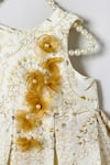 Buy_Byb Premium_Off White Silk Fabric Flowers Embroidered Dress _Online_at_Aza_Fashions