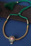 Buy_Mero Jewellery_Gold Plated Kundan Temple Choker _at_Aza_Fashions