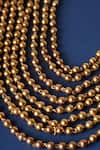 Shop_Mero Jewellery_Gold Plated 8 Layer 18k Beaded Necklace _at_Aza_Fashions