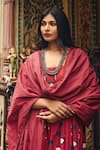 Buy_Gulabo Jaipur_Red Cambric, Cotton Square Neck Bhumi Anarkali Set 