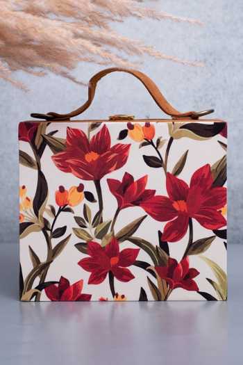 Buy_Nazaakat By Samara Singh_Multi Color Multicolor Floral Print Clutch Purse _Online_at_Aza_Fashions