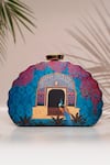 Buy_Nazaakat By Samara Singh_Multi Color Multicolor Printed Clutch Purse _at_Aza_Fashions