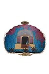 Shop_Nazaakat By Samara Singh_Multi Color Multicolor Printed Clutch Purse _at_Aza_Fashions