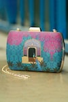 Buy_Nazaakat By Samara Singh_Multi Color Multicolor Printed Clutch Purse _at_Aza_Fashions