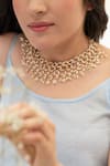 Buy_Do Taara_Gold Plated Pearl Embellished Necklace _Online_at_Aza_Fashions