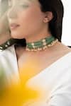 Do Taara_Green Kundan Necklace _Online_at_Aza_Fashions