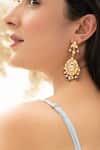 Buy_Do Taara_Multi Color Stones Multicolored Kundan Earrings _at_Aza_Fashions