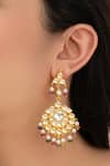 Do Taara_Multi Color Stones Multicolored Kundan Earrings _Online_at_Aza_Fashions