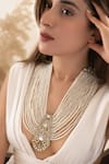 Buy_Do Taara_Gold Plated Polki And Pearl Necklace 