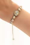 Buy_Do Taara_Silver Plated Diamonds Victorian Bracelet _Online_at_Aza_Fashions