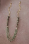 Shop_Do Taara_Green Antique Mint Necklace _at_Aza_Fashions