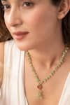 Buy_Do Taara_Green Mint Kundan Necklace _at_Aza_Fashions